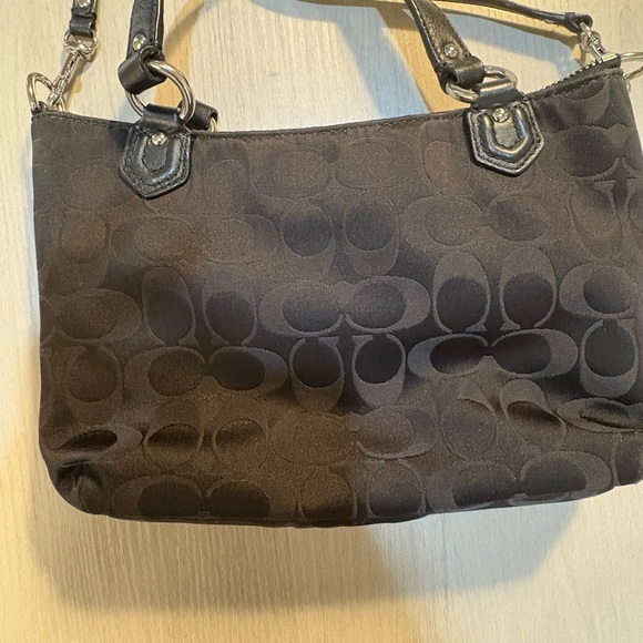 Coach Black Shoulder Bag with Front Buckle - Picture 2 of 7